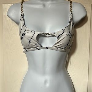 SHEIN Marble Swim Top